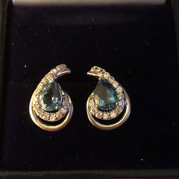 NWOT London Blue Topaz Earrings - Picture 1 of 3